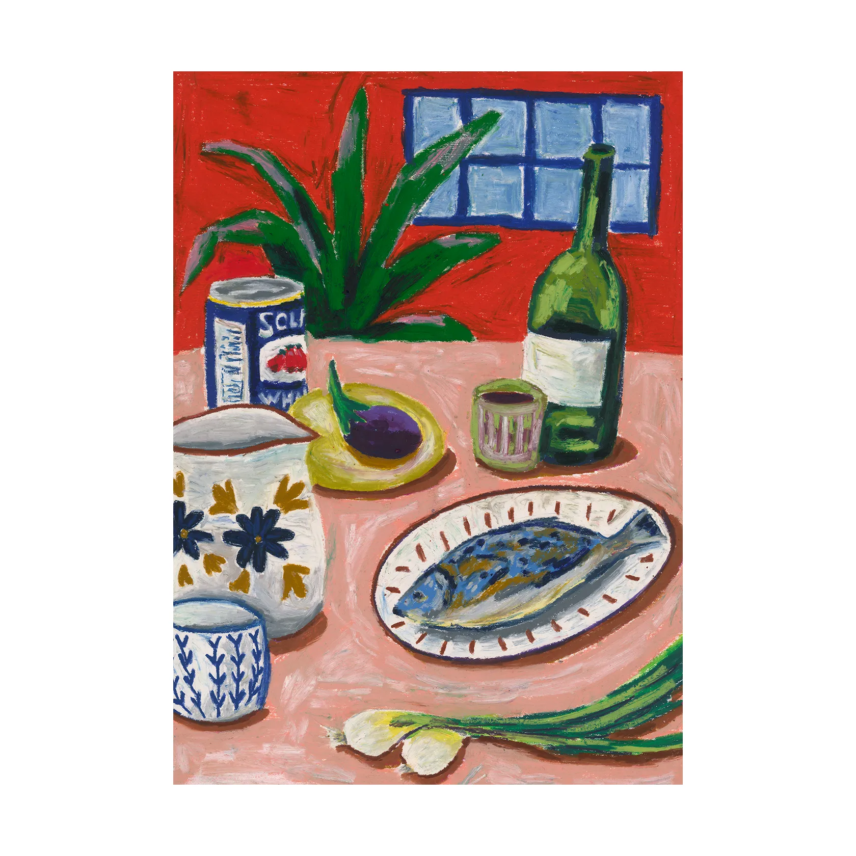 Composition with Fish -juliste, 70 x 100 cm Paper Collective