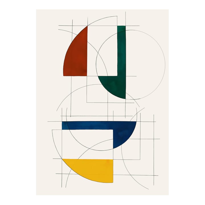 Constructions 01 -juliste, 30x40 cm Paper Collective