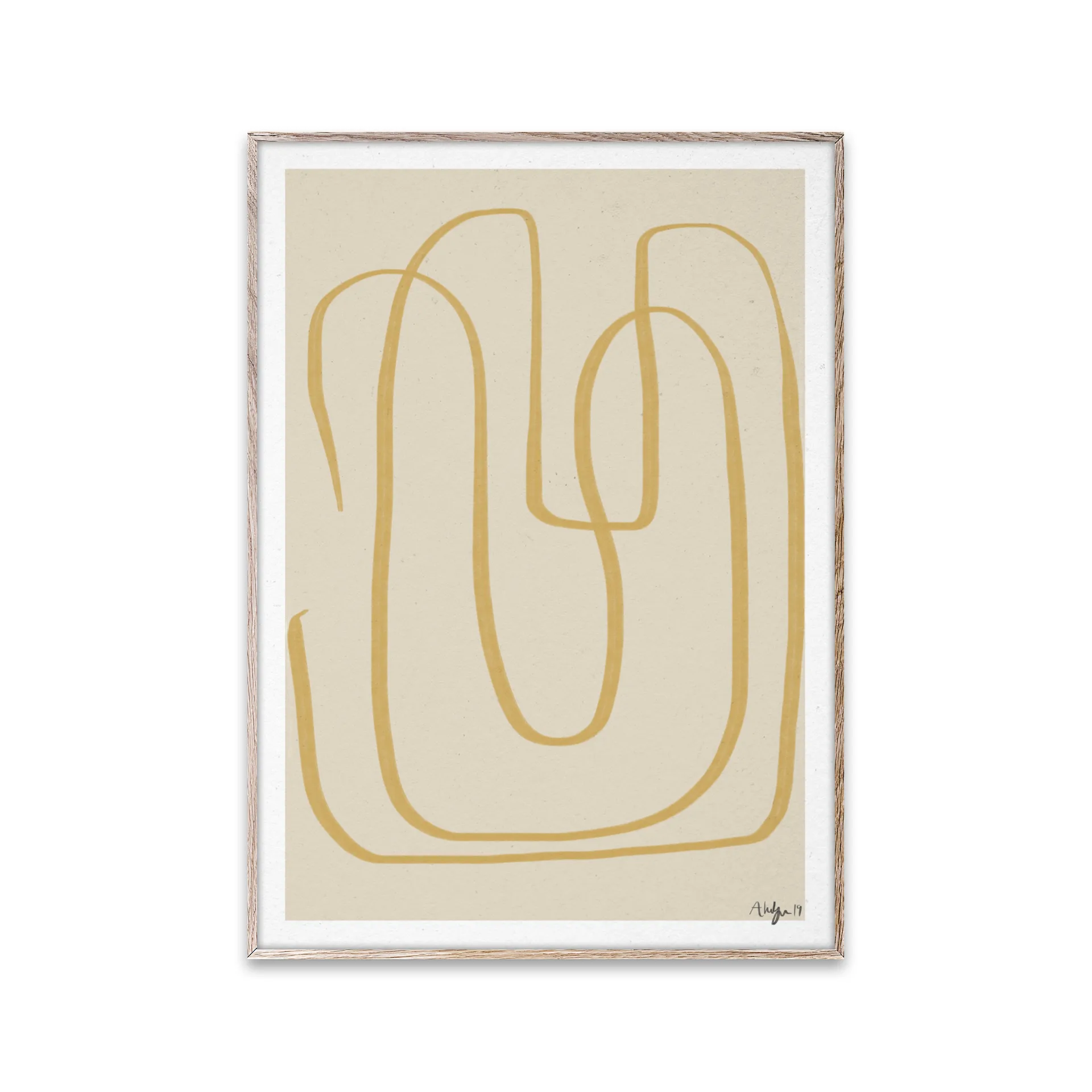 Different Ways I juliste keltainen, 30x40 cm Paper Collective