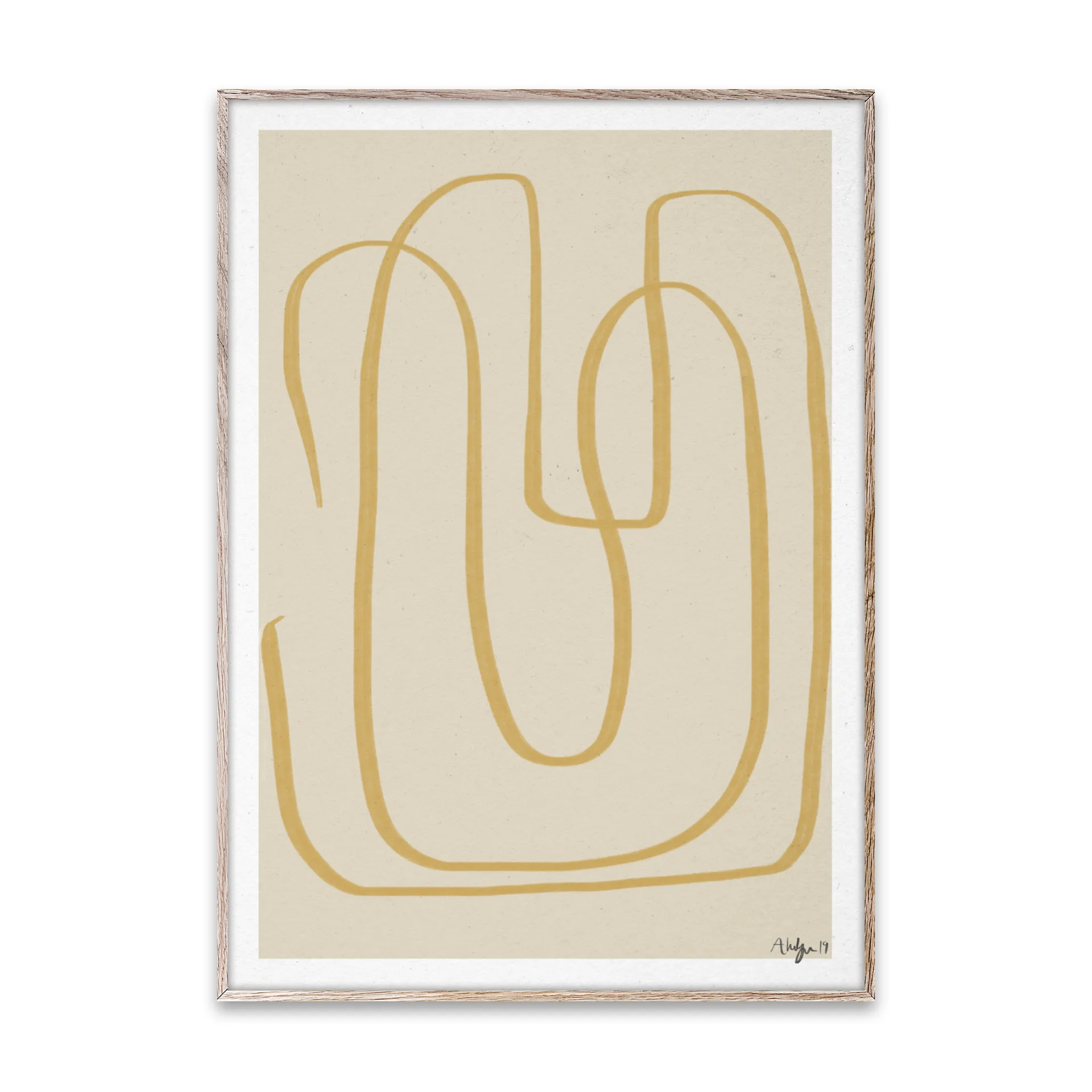 Different Ways I juliste keltainen, 50x70 cm Paper Collective