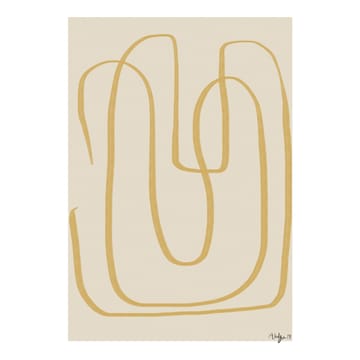 Different Ways I juliste keltainen - 50x70 cm - Paper Collective