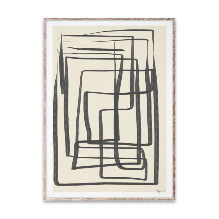 Different Ways I juliste musta - 50x70 cm - Paper Collective