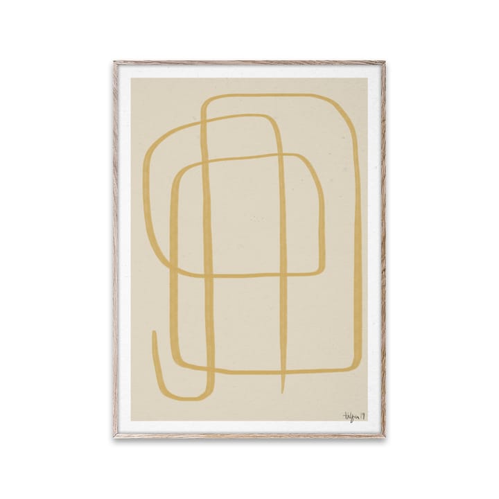 Different Ways II juliste keltainen - 30x40 cm - Paper Collective