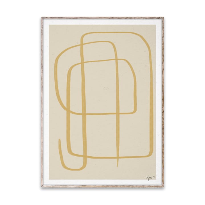 Different Ways II juliste keltainen - 50x70 cm - Paper Collective
