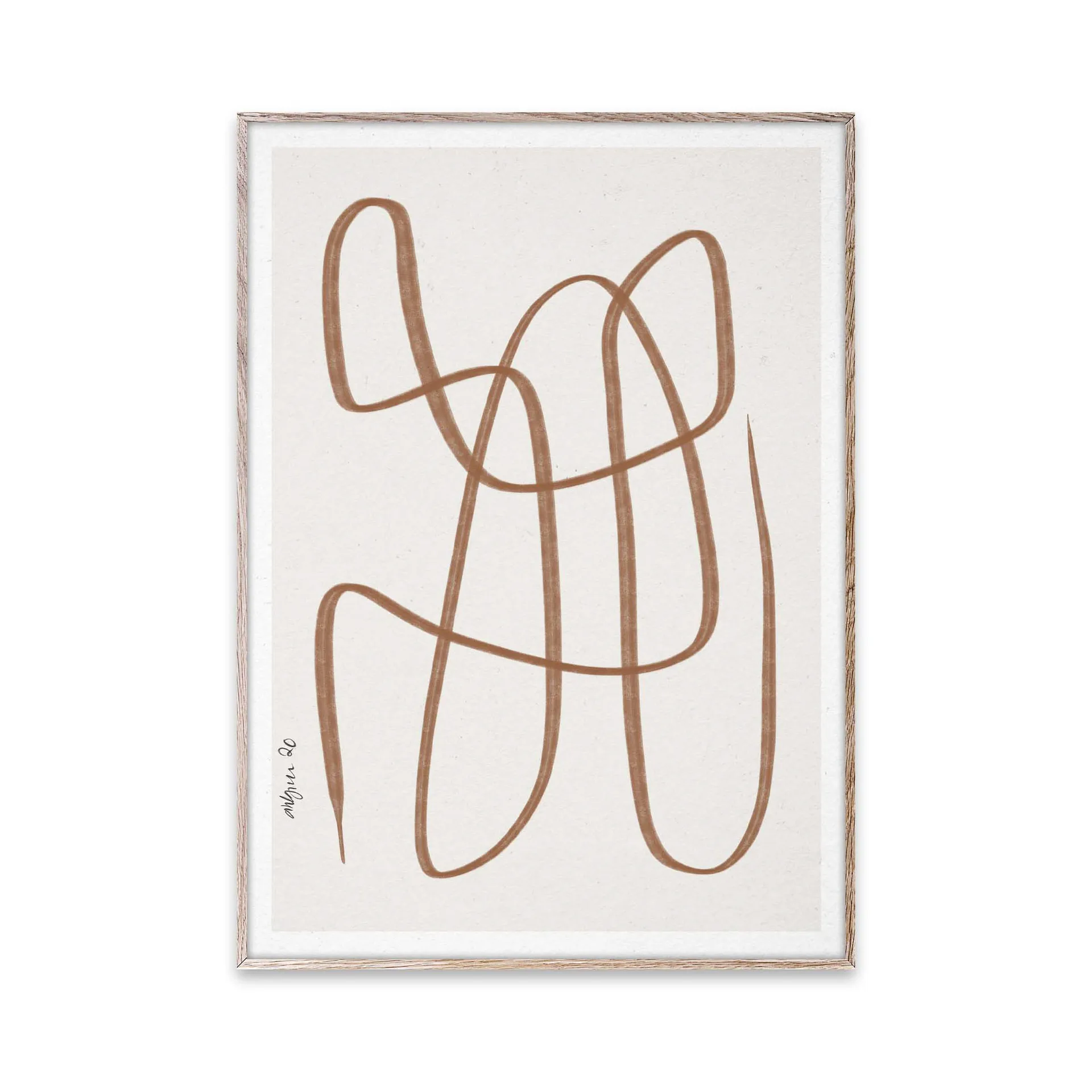 Different Ways -juliste, ruskea, 30x40 cm Paper Collective