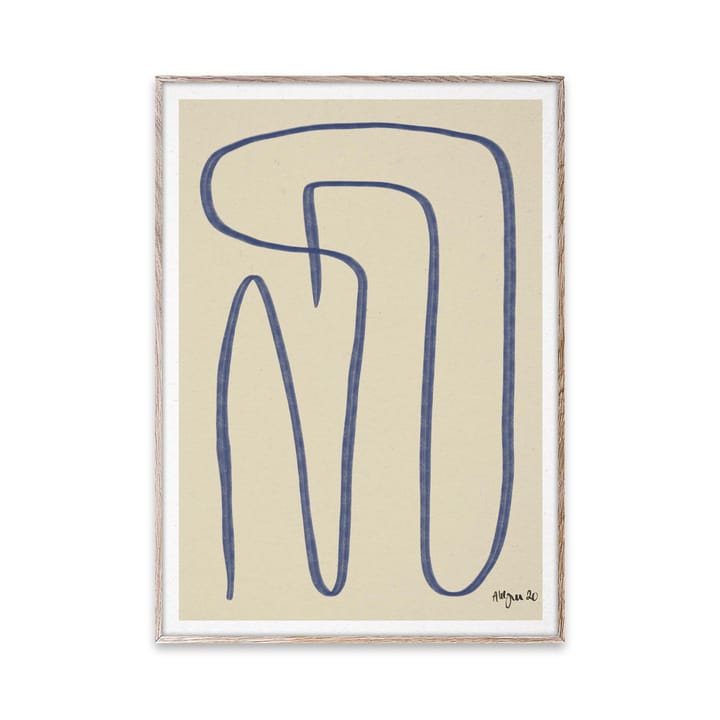 Different Ways -juliste, sininen - 30x40 cm - Paper Collective