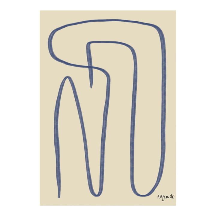 Different Ways -juliste, sininen, 30x40 cm Paper Collective
