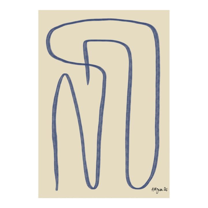 Different Ways -juliste, sininen - 50x70 cm - Paper Collective
