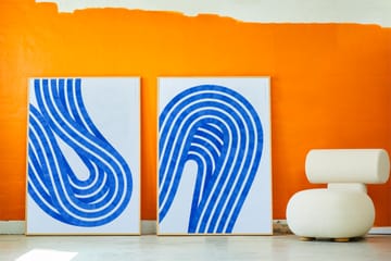 Entropy Blue 01 -juliste - 30 x 40 cm - Paper Collective
