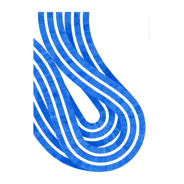 Entropy Blue 02 -juliste, 30 x 40 cm Paper Collective