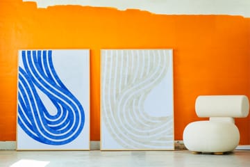 Entropy Blue 02 -juliste - 30 x 40 cm - Paper Collective