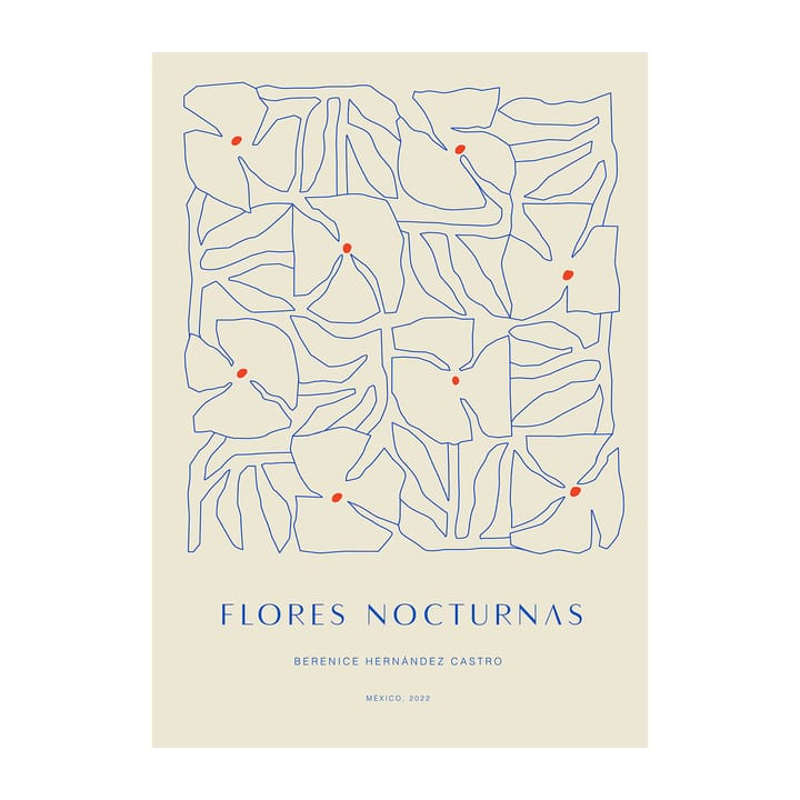 Flores Nocturnas 01 -juliste - 30 x 40 cm - Paper Collective