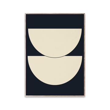 Half Circles I juliste sininen - 30x40 cm - Paper Collective