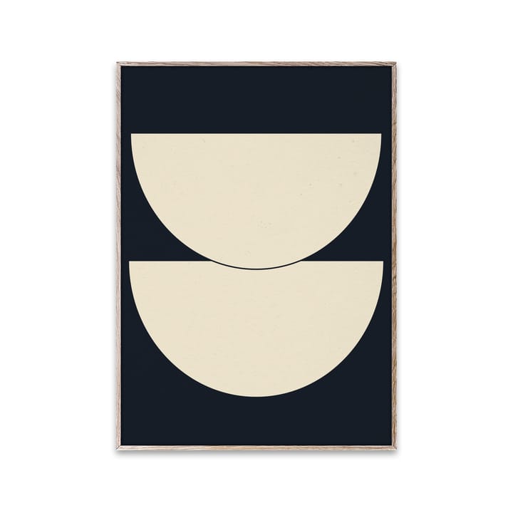 Half Circles I juliste sininen - 30x40 cm - Paper Collective