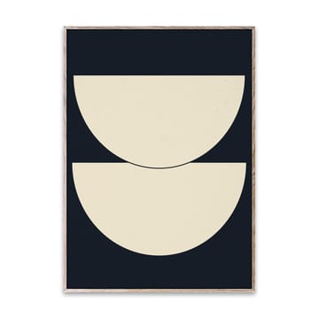 Half Circles I juliste sininen - 50x70 cm - Paper Collective