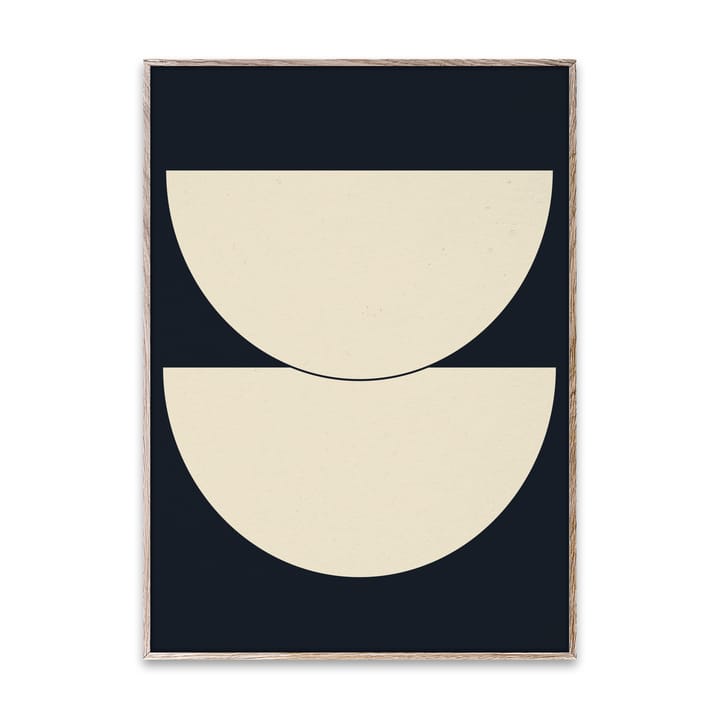 Half Circles I juliste sininen - 50x70 cm - Paper Collective
