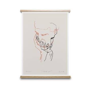 I Think Not 02 (punainen) juliste - 50x70 cm - Paper Collective