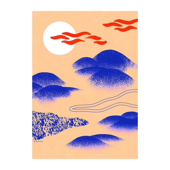 Japanese Hills -juliste - 30 x 40 cm - Paper Collective