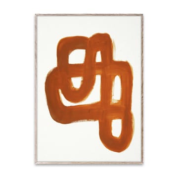 Orange Brush juliste  - 50x70 cm - Paper Collective