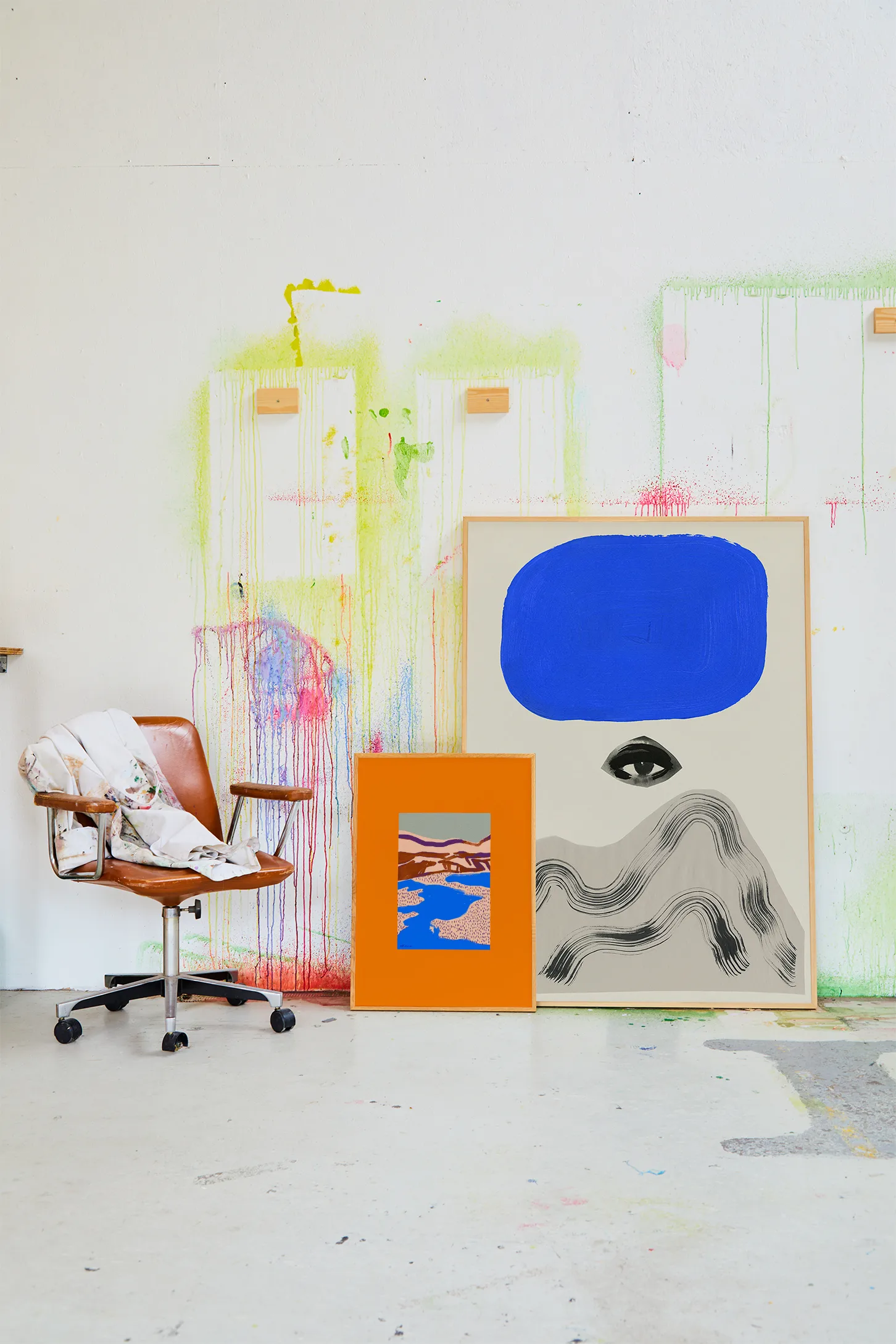 Orange Landscape -juliste, 30 x 40 cm Paper Collective