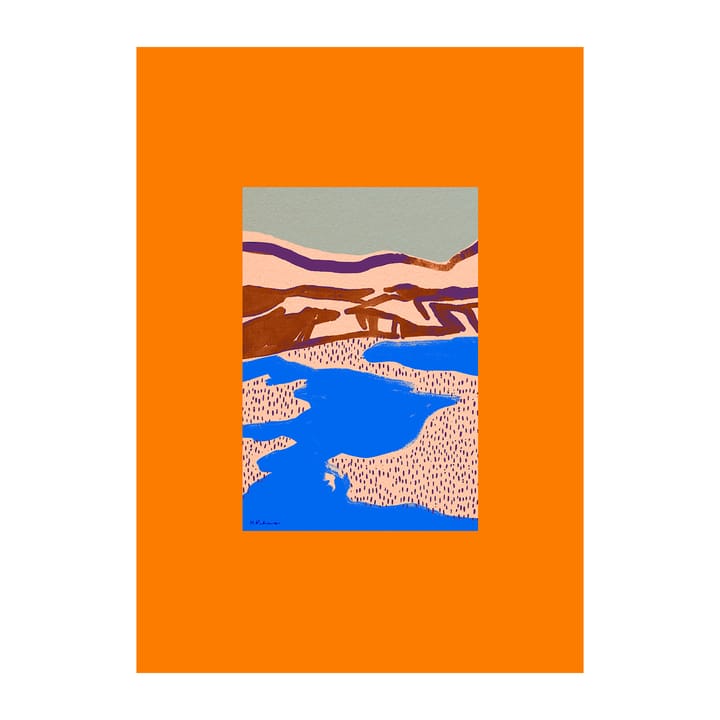 Orange Landscape -juliste - 50 x 70 cm - Paper Collective