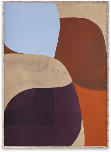 Painted Shapes 02 -juliste - 50x70 cm - Paper Collective