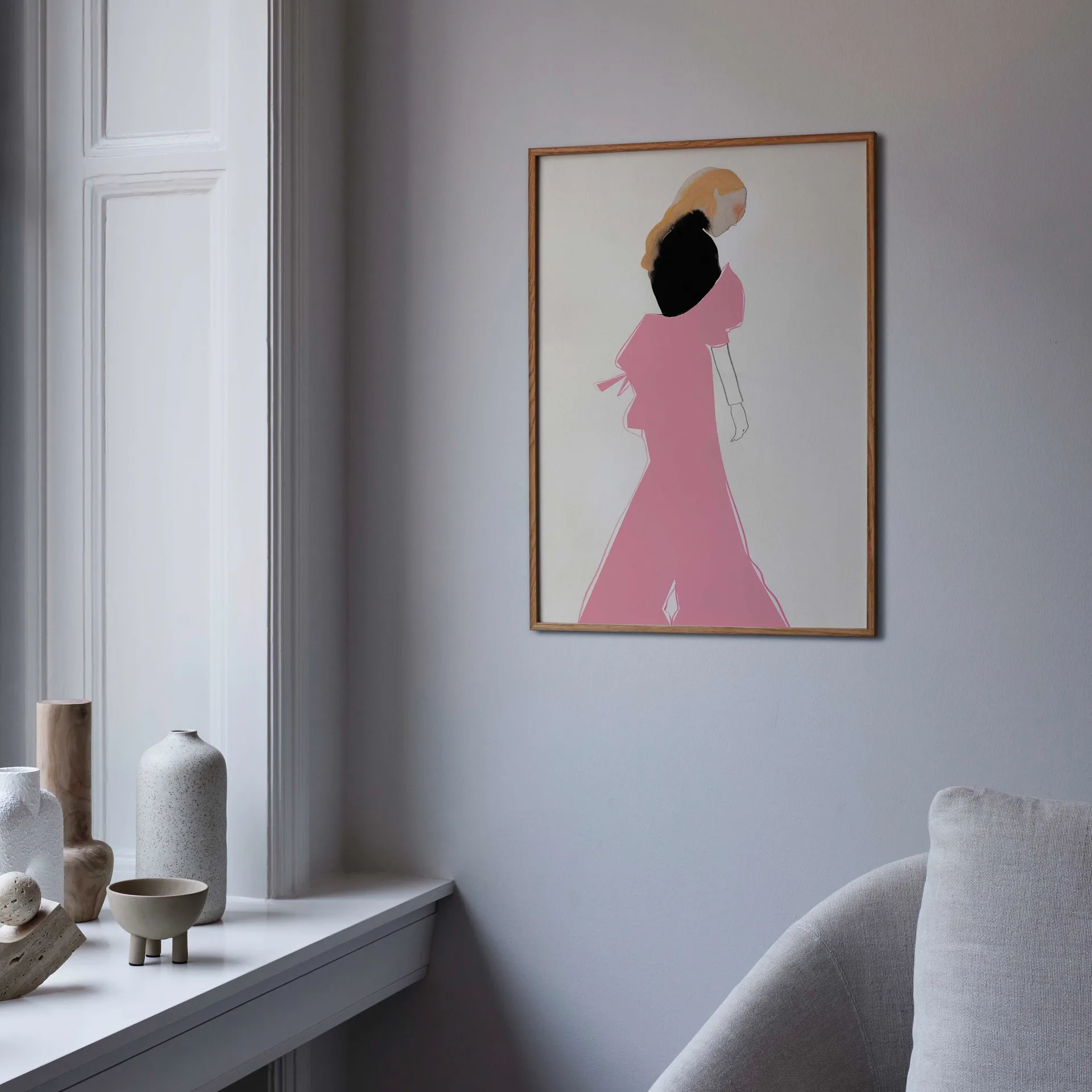 Pink Dress -juliste, 50 x 70 cm Paper Collective