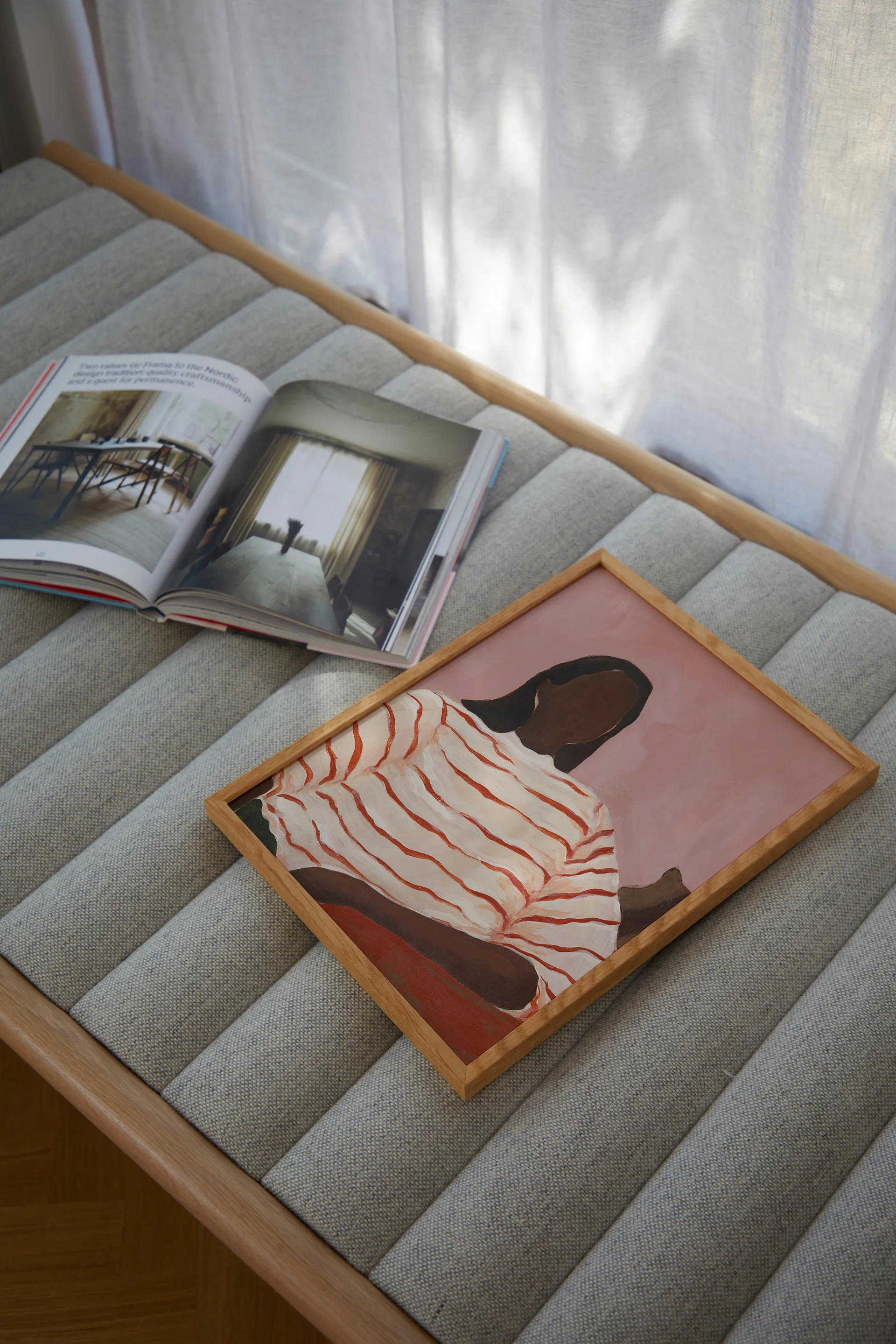 Red Stripes -juliste, 30 x 40 cm Paper Collective