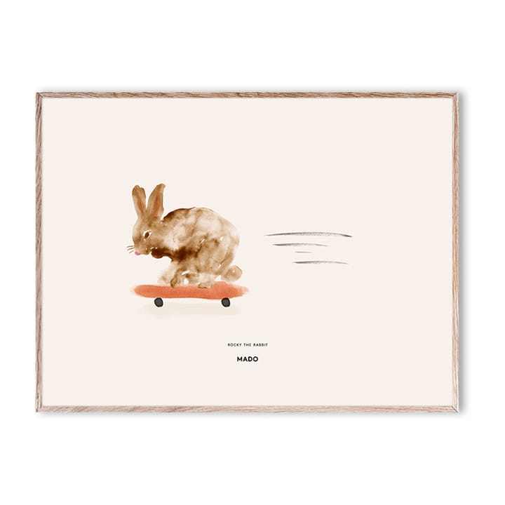 Rocky the Rabbit -juliste, 30x40 cm Paper Collective