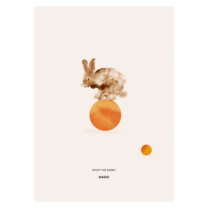 Rocky the Rabbit -juliste, 50x70 cm Paper Collective