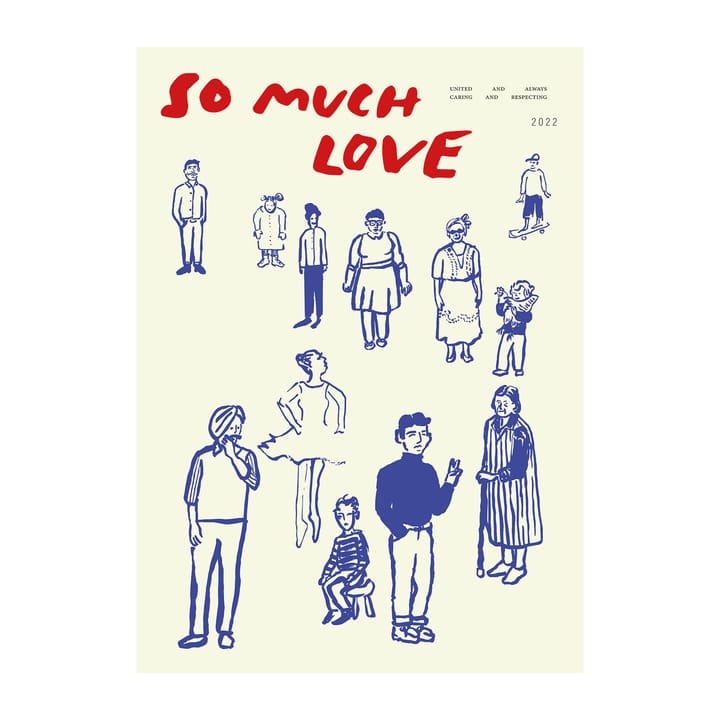 So Much Love juliste - 30 x 40 cm - Paper Collective