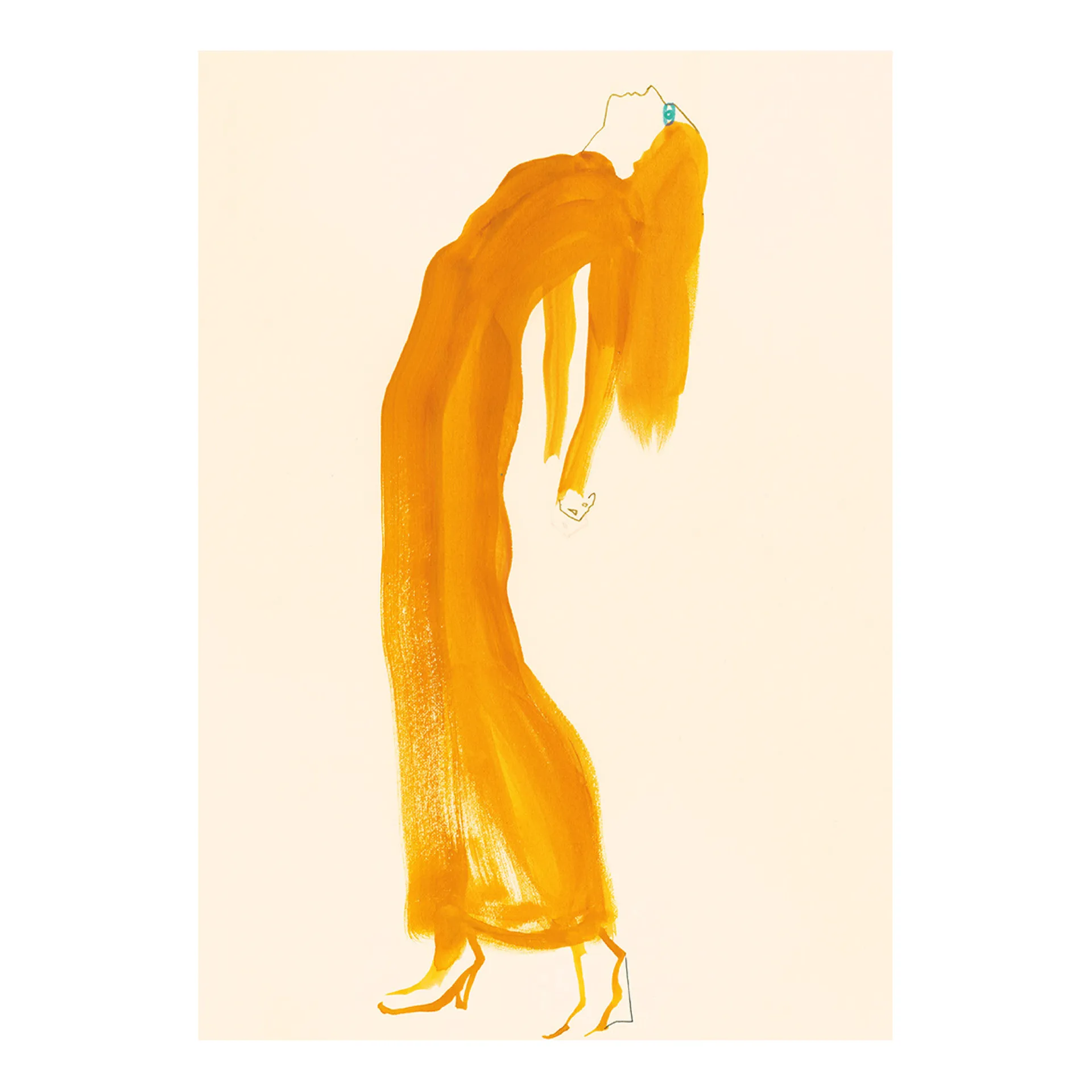 The Saffron Dress -juliste, 50x70 cm Paper Collective