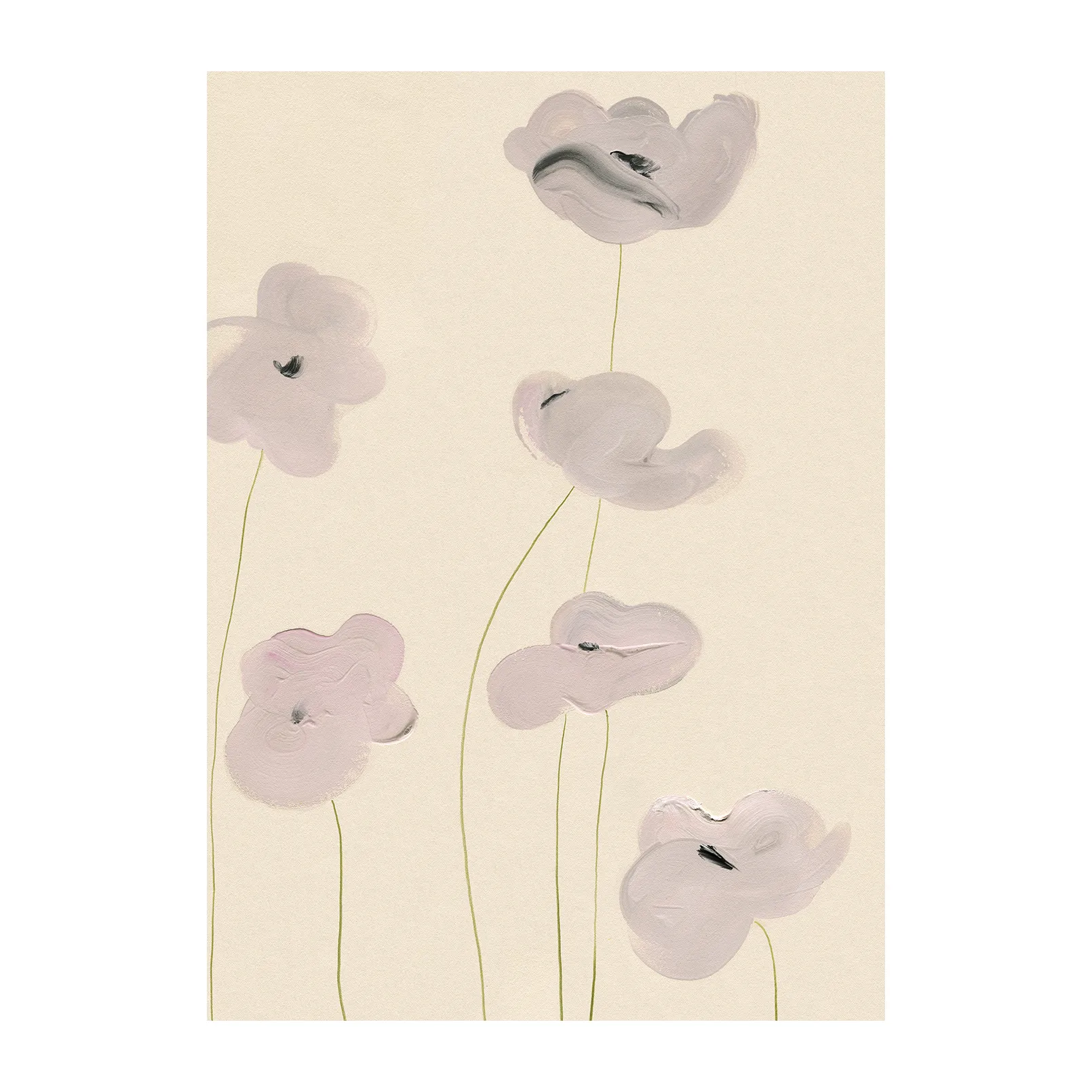 White Unikko -juliste, 50 x 70 cm Paper Collective