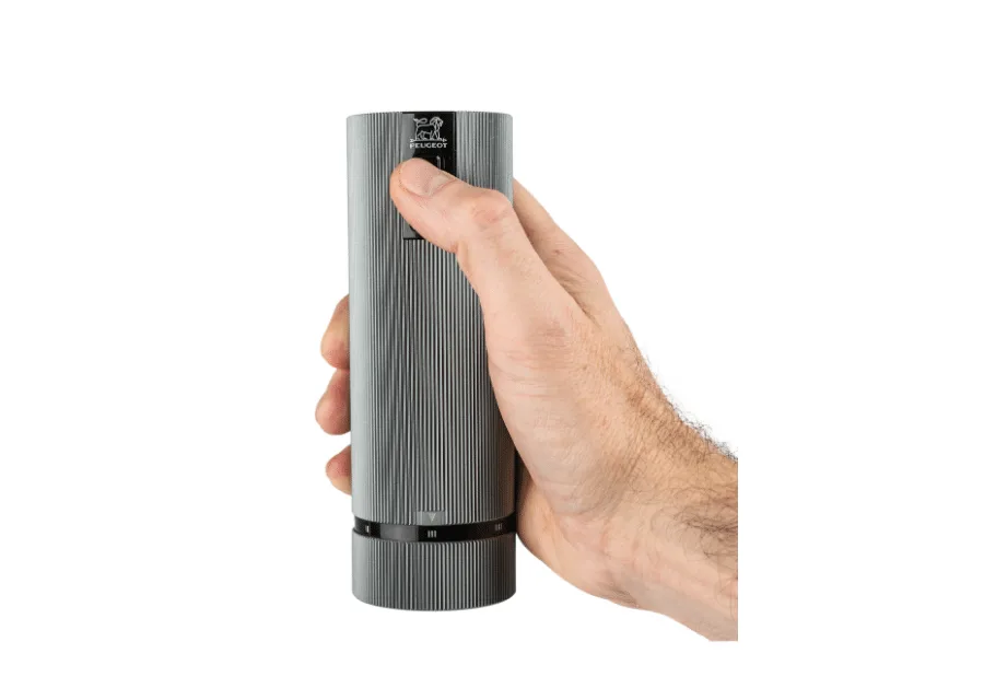 Line sähköinen maustemylly 2-pakkaus, Carbon-aluminium Peugeot
