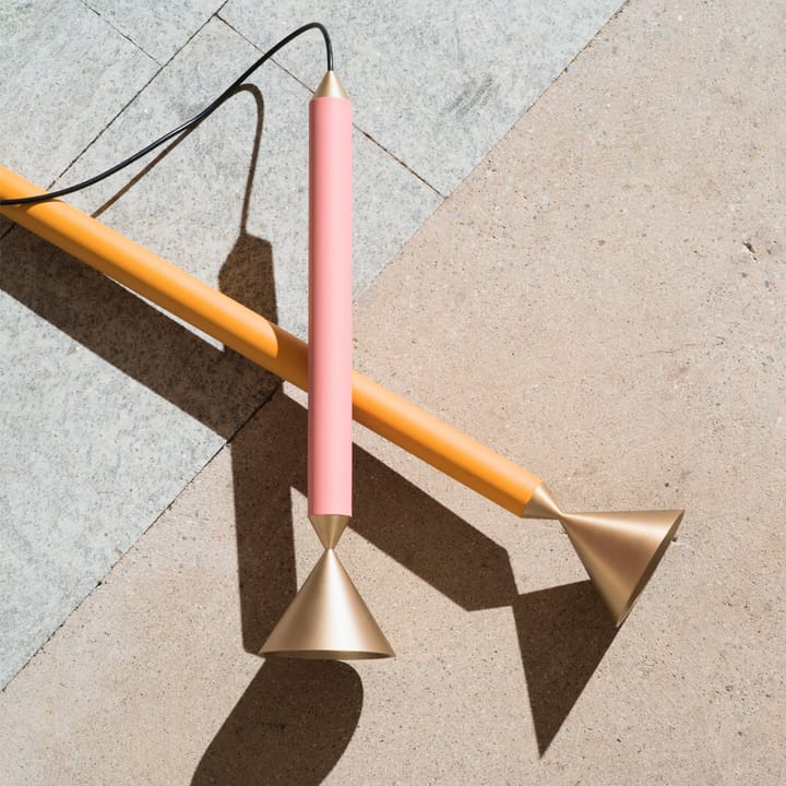 Apollo 39 -riippuvalaisin, Coral pink, messinki Pholc