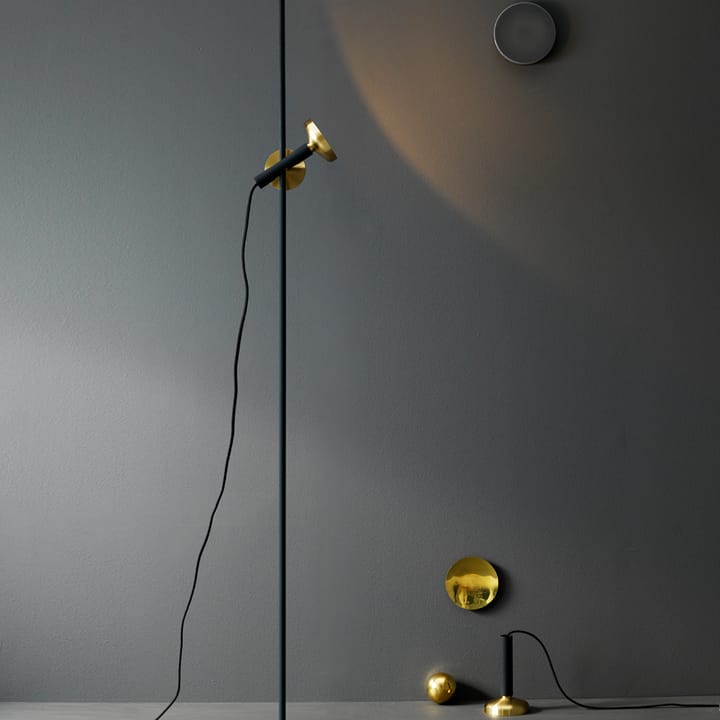 Blend 150 lattiavalaisin, Valkoinen/messinki, led Pholc