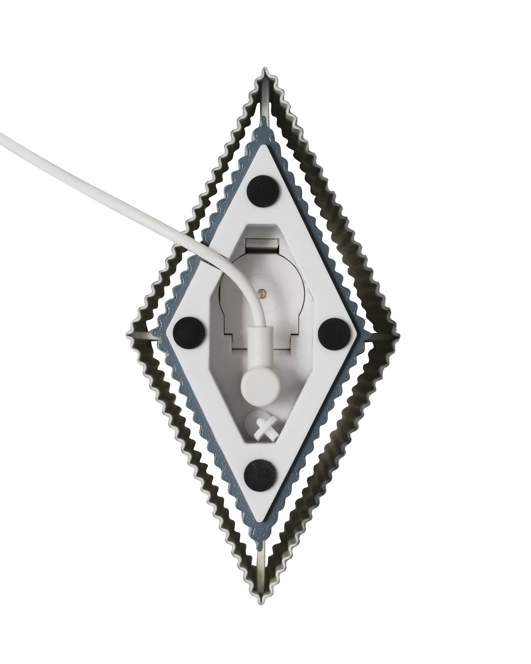 Romb Mini kannettava -pöytävalaisin 19 cm, Blue stone Pholc