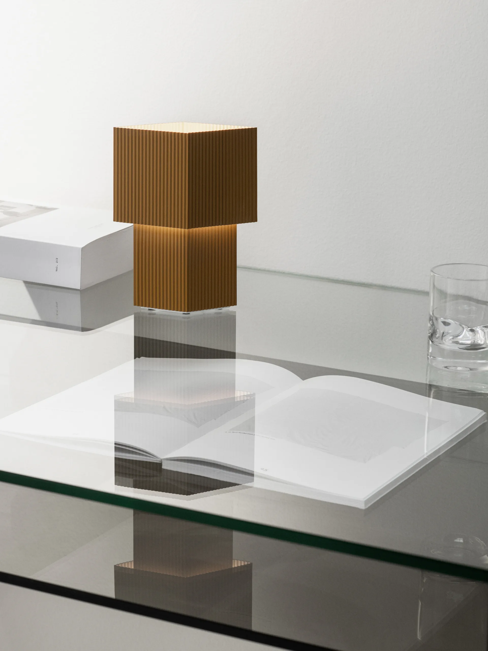 Romb Mini kannettava -pöytävalaisin 19 cm, Cumin Pholc