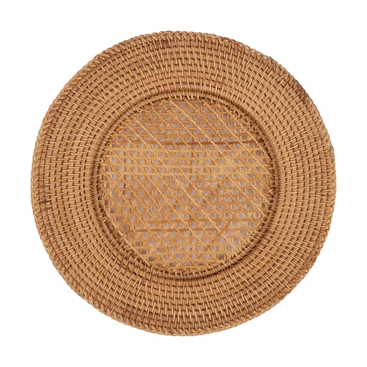 Classic Rattan pöytätabletti - Natural, 33 cm - Pick a Poppy