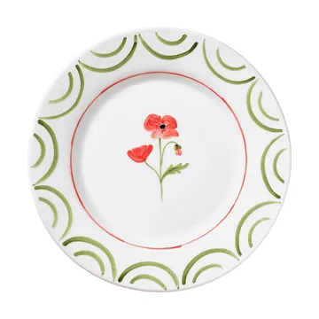 Cottage Flower lautanen - Poppy Red, 28 cm - Pick a Poppy