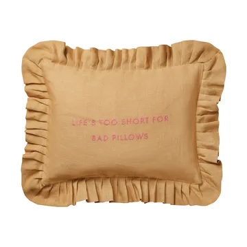 Quote tyynynpäällinen - Harvest yellow, 30x40 cm - Pick a Poppy