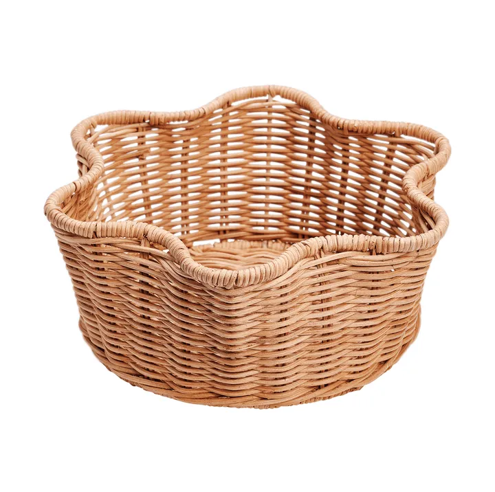 Rattan-pyöreä kori - Natural, 23 cm - Pick a Poppy