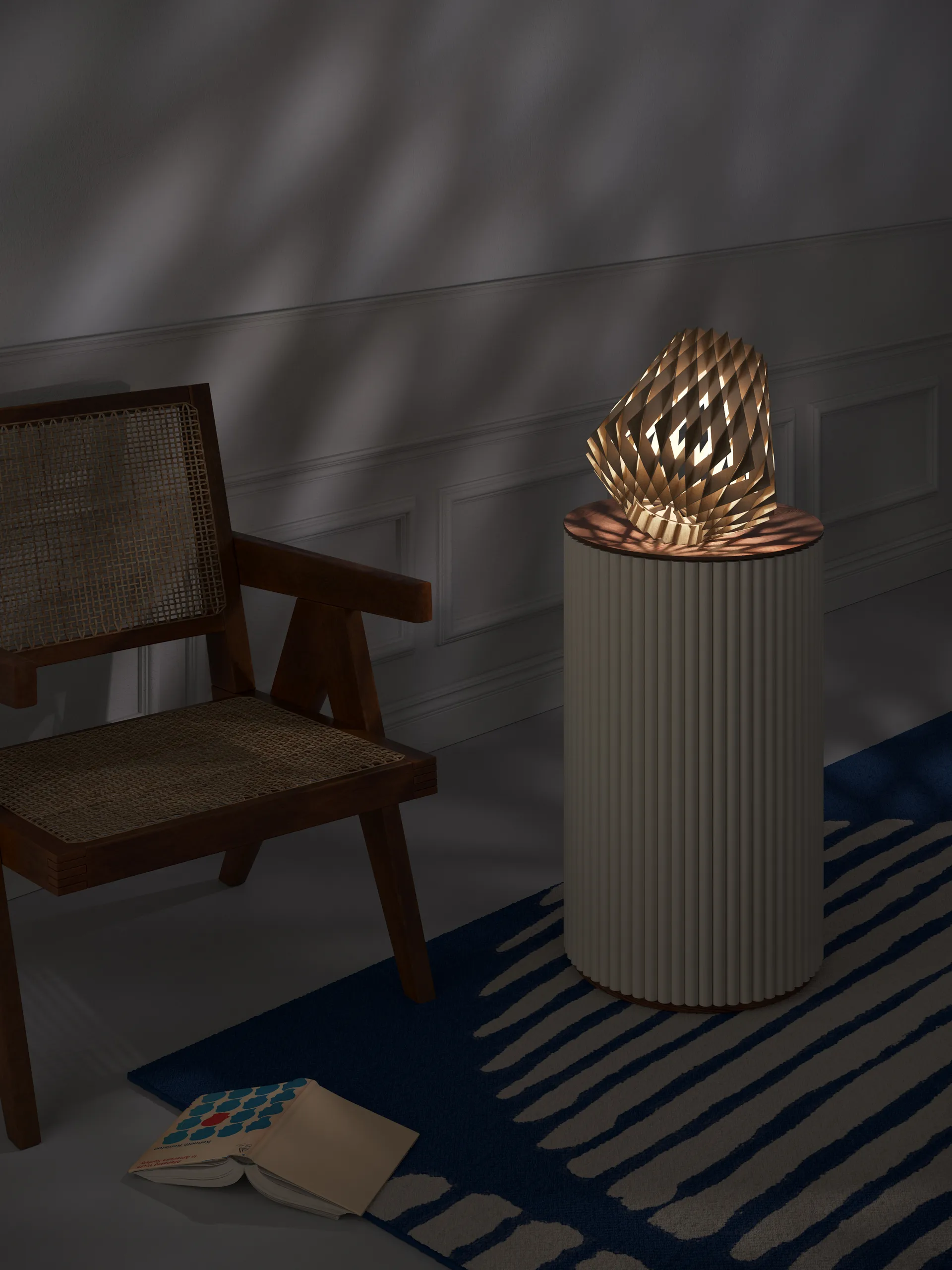 Pilke Signature -pöytävalaisin Ø28 cm, Pyökki Pilke