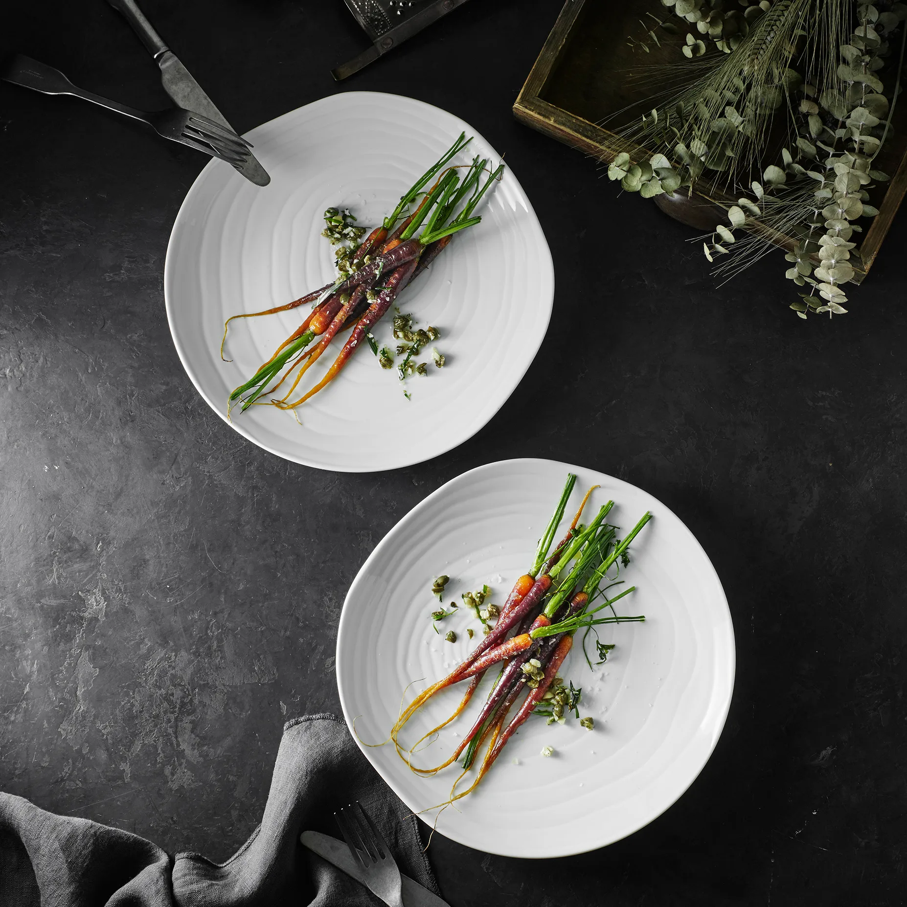 Boulogne lautanen, 21 cm, Valkoinen Pillivuyt