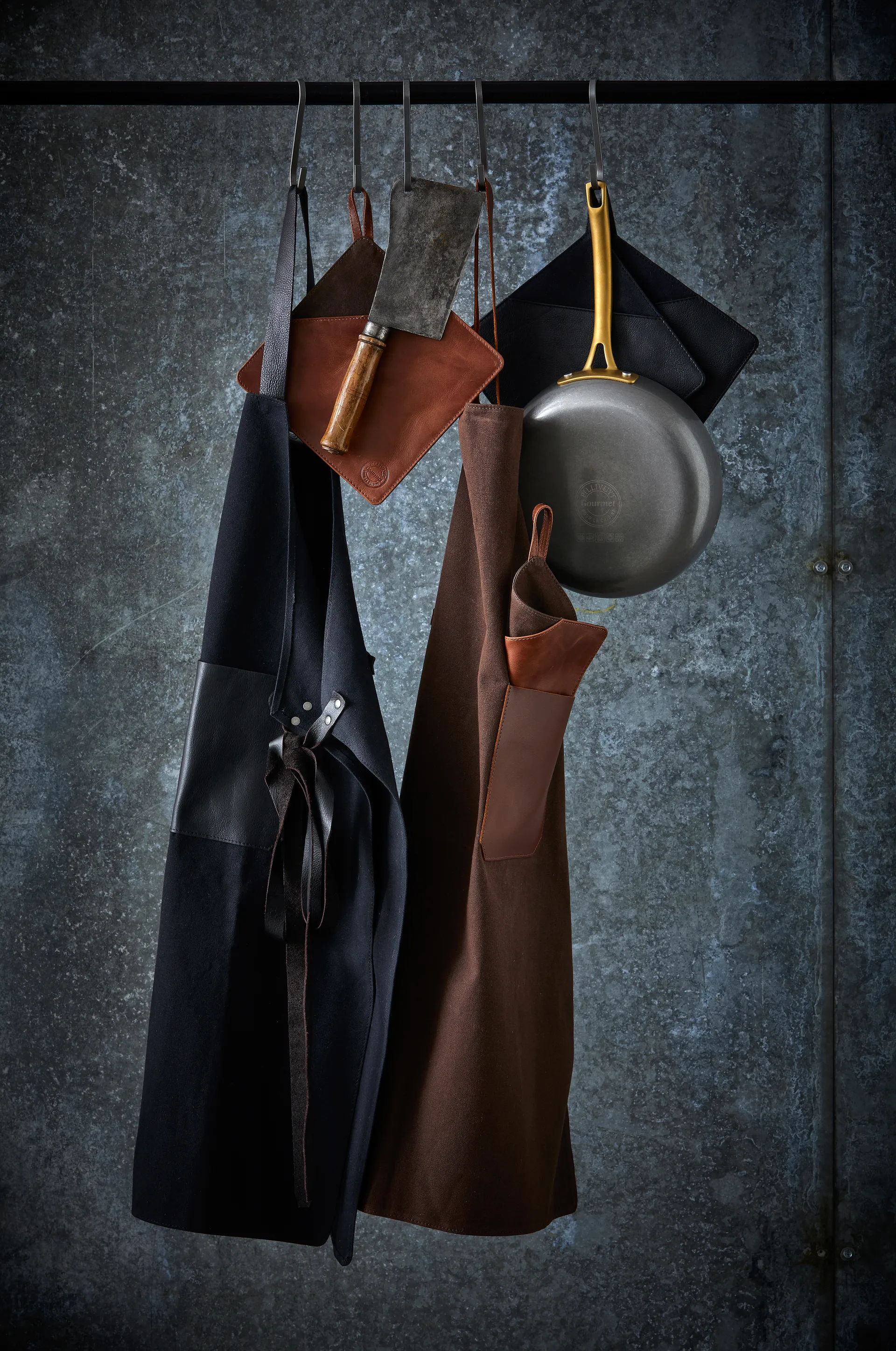 Pillivuyt Gourmet -esiliina 70 x 88 cm, Musta Pillivuyt