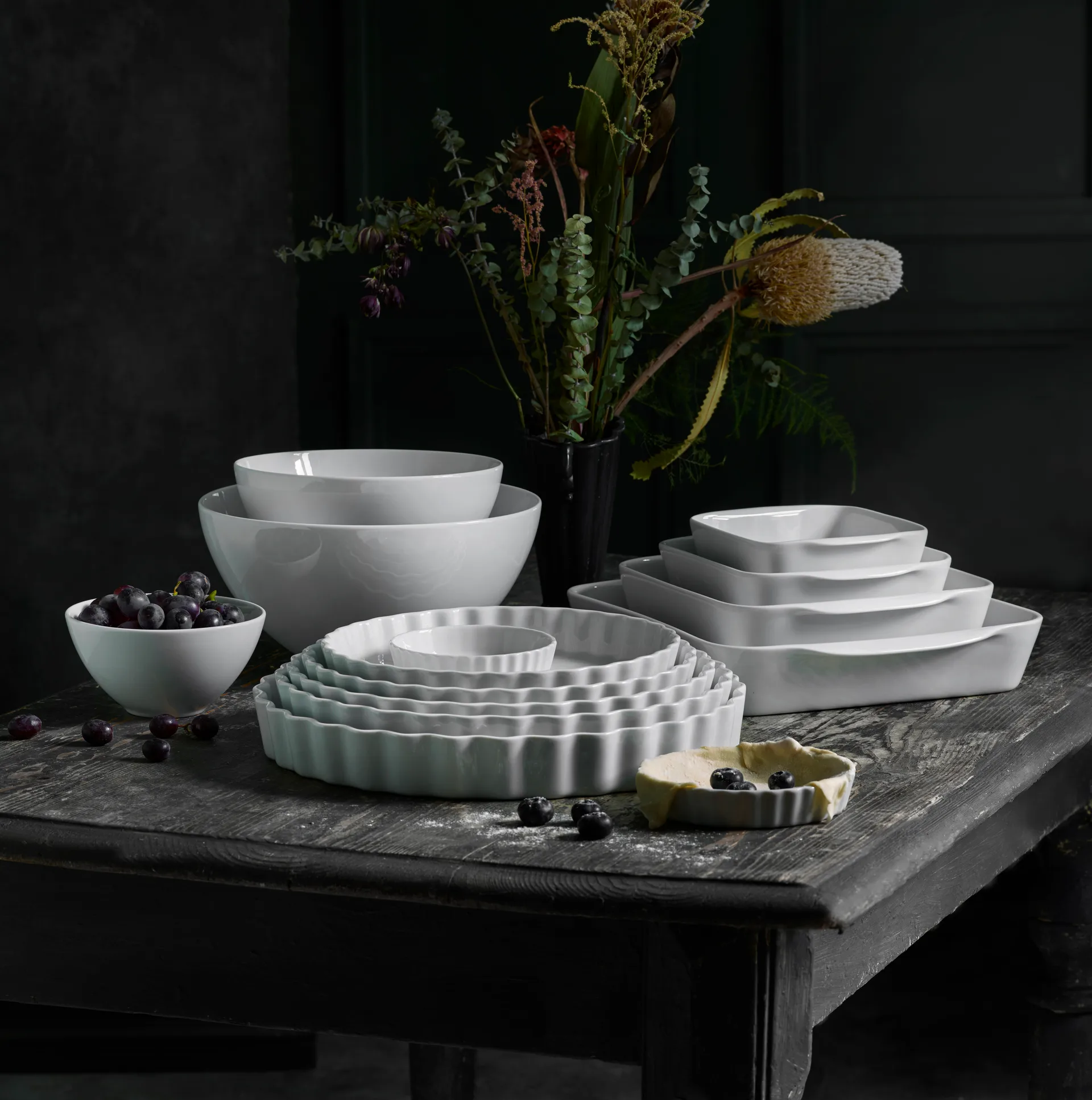 Pillivuyt-neliölautanen, valkoinen, 14x14 cm Pillivuyt