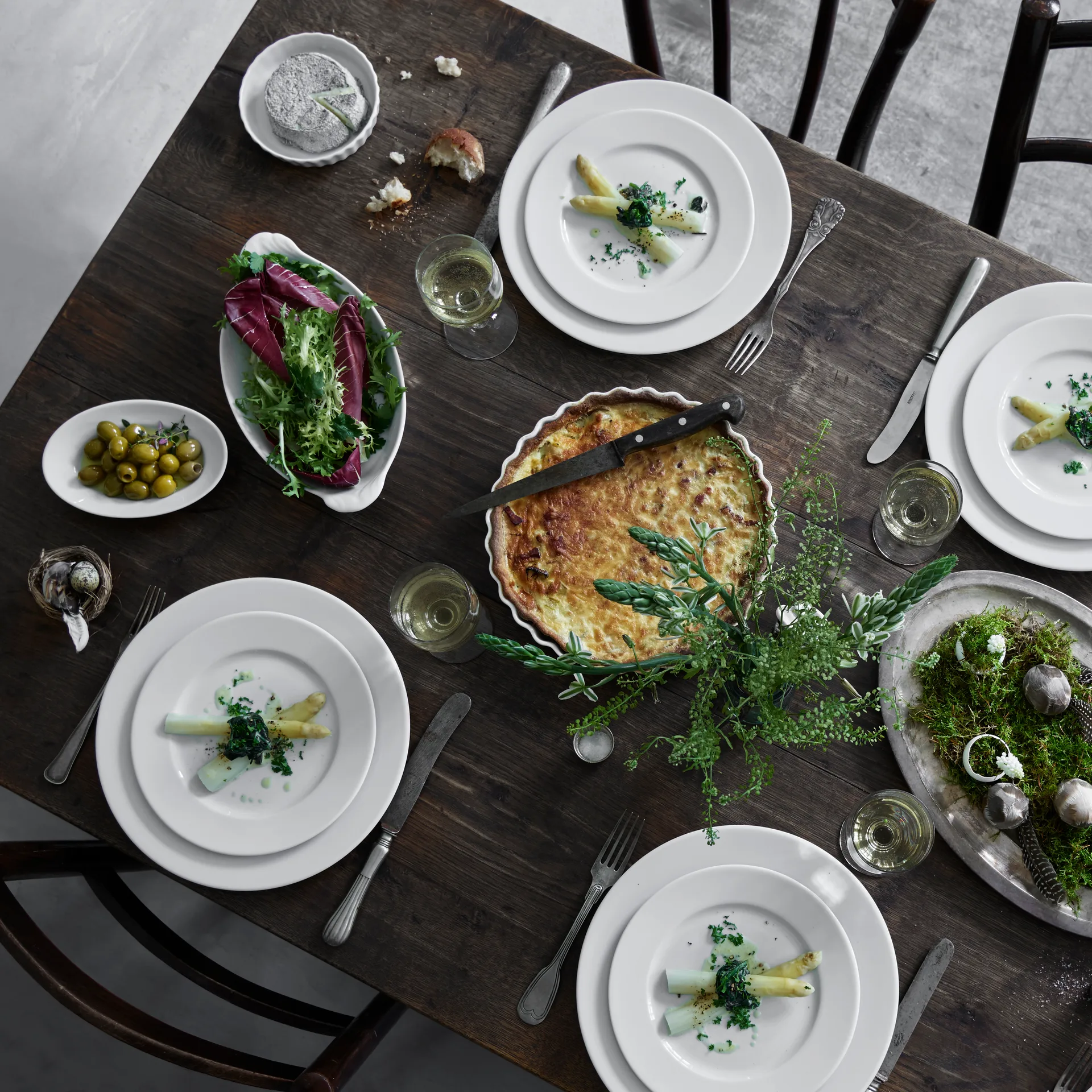 Pillivuyt-piirakkavuoka, pyöreä, valkoinen, Ø 24 cm Pillivuyt