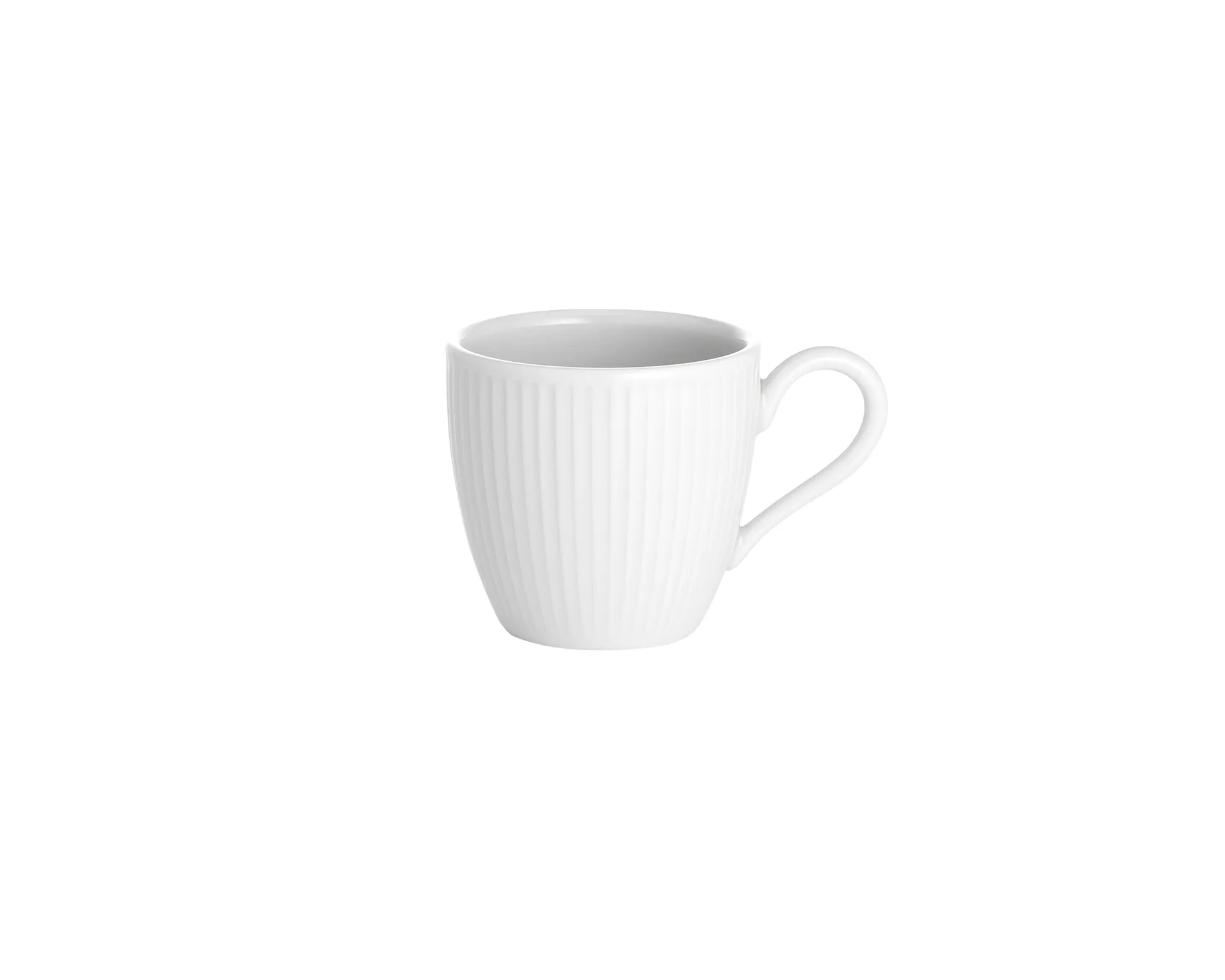 Pillivuyt Plissé espressokuppi 9 cl, Valkea Pillivuyt
