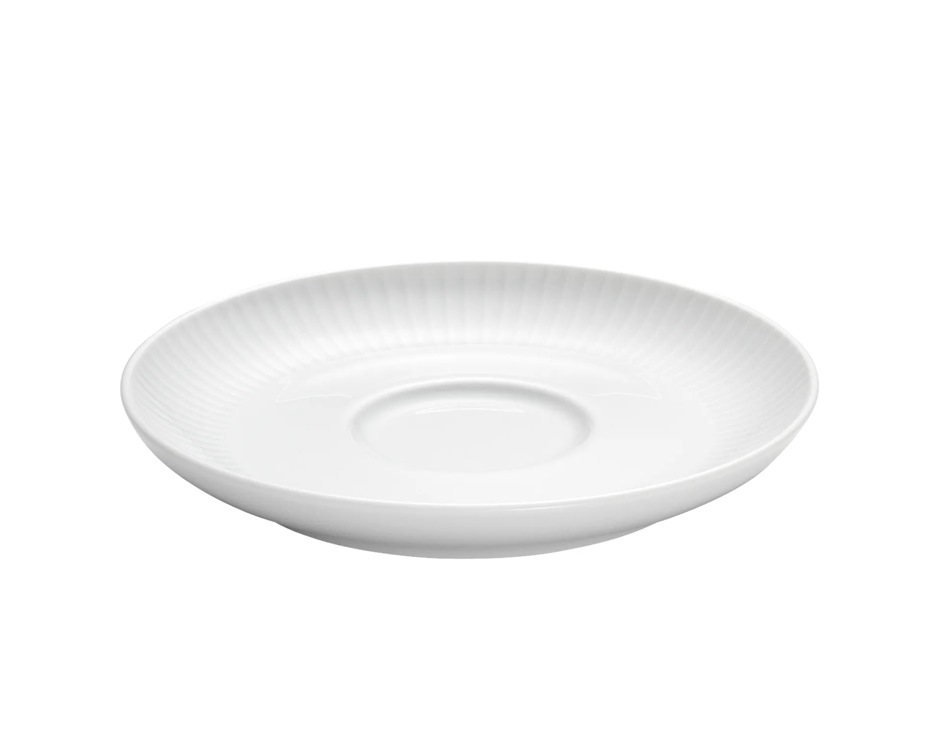 Pillivuyt Plissé Lautanen kahvikupille 29 cl, Ø16,5 cm Pillivuyt