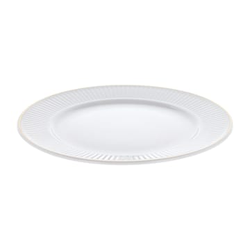 Plissé lautanen kultareunuksella Ø 28 cm - Valkoinen - Pillivuyt
